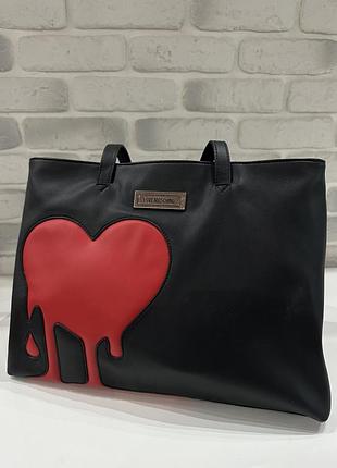 Сумка шопер штучна шкіра love moschino