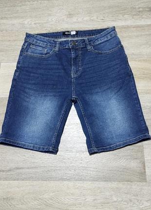 Мужские джинсовые шорты pep&co размер 34