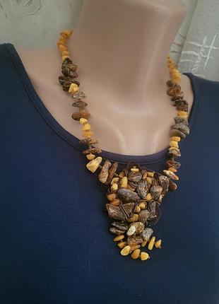 Авторское ожерелье из янтаря sieita paulauskien|