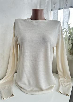Новий базовий шерстяний джемпер молочного кольору
