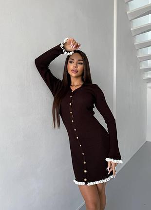 Сукня міні на ґудзиках