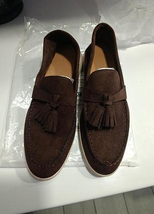 Коричневі лофери 26 см.
