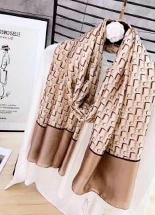 Женский шелковый шарф, шаль, палантин