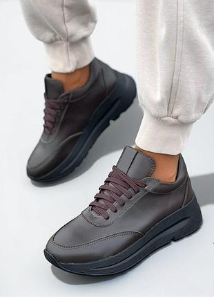 36-41 кросівки на платформі натуральна шкіра/замша шоколад, чорний, білий, бежевий, капучино, червоний