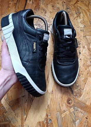 Оригинальные демисезонные кожаные кроссовки puma - cali wns 369155-03