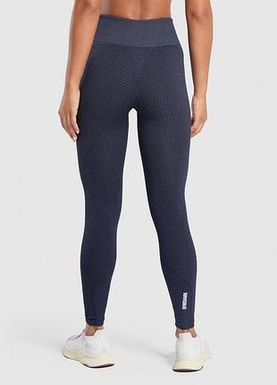 Женские лосины, леггинсы gymshark heavy blue iron, размер s