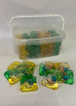 Капсули для прання білизни 4в1 pro wash весняна свіжість 20 шт + універсальні 20 шт