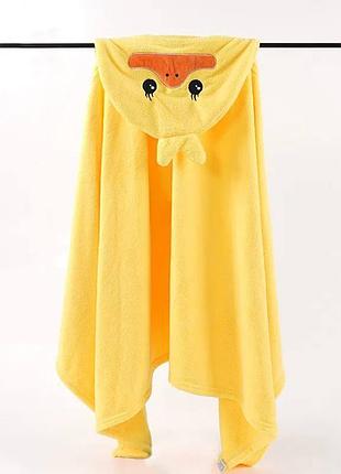Полотенце для детей уголок цыплёнок желтый 130 х 65 см