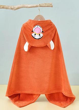 Полотенце дял детей уголок тигрюля оранжевый 140х70 см