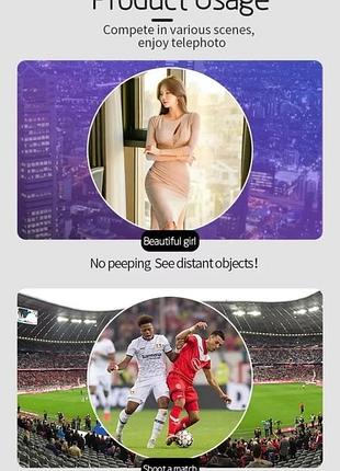 Монокуляр, объектив с креплением для телефона telephoto premium lens 28x + 3в1 объективы