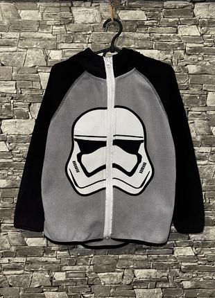 Детская флисовая кофта h&m, флисовая кофта на мальчика, флиска, флисовая кофта на змейке с капюшоном, флісова кофта на хлопчика з капюшоном, кофта