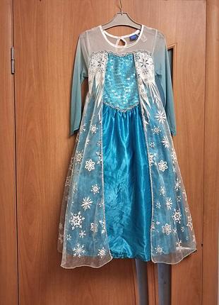 Чудове гарне карнавальне плаття,  костюм снігової королеви на 7-8 років