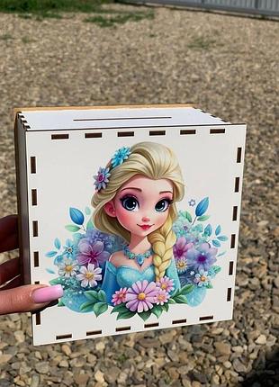 Копилка для денег "на мечту" 160 дней, с принтом, 16*16*10см