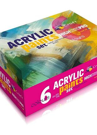 Набір акрилових фарб 5081-ac 6 штук по 20 мл