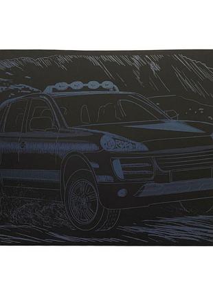 Гравюра а4 "джип" гра4-14с эконом вариант в пакете 29,7х21 см