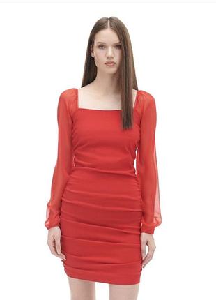 Червона сукня cropp