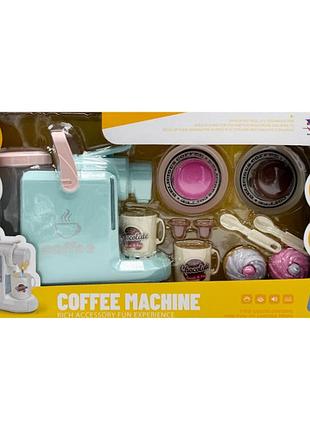 Детская бытовая техника "кофемашина" xs-25097(turquoise) световые и звуковые эффекты