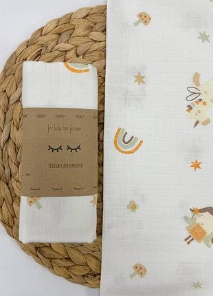 Пеленка муслин фея с единорогом