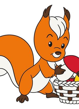 Розпис по полотну "білочка" 15079-ac 25х30 см