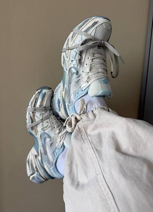 Nike v2k run white blue premium 4