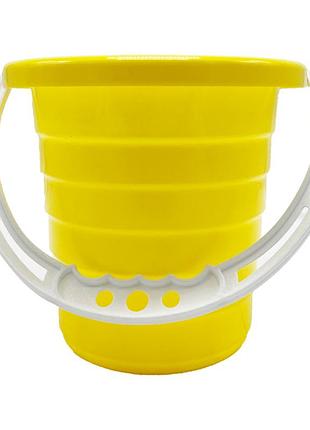 Детское ведро для песочницы "среднее" s0009(yellow) желтый 14 см