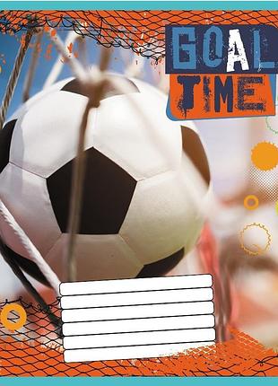 Зошит учнівський "м'яч" 012-510027c-1 в косу лінію, 12 аркушів