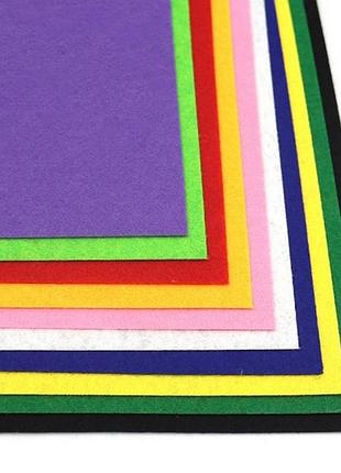 Фетрові листи для рукоділля hq170-mix1, 1,2 мм, a4