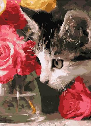 Картина по номерам "пушистый исследователь" ©art_selena_ua kho6804, 40х40 см