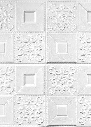 Самоклеюча декоративна настінно-стельова 3d панель фігури 700х700х5мм (114) sw-00000006
