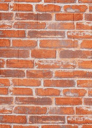 Декоративная 3d панель самоклейка 700x770x3мм рыжий екатеринославский кирпич (044-3) sw-00000696