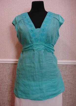 Літня кофтинка вишиванка блузка з коротким рукавом розм. 14(xl)