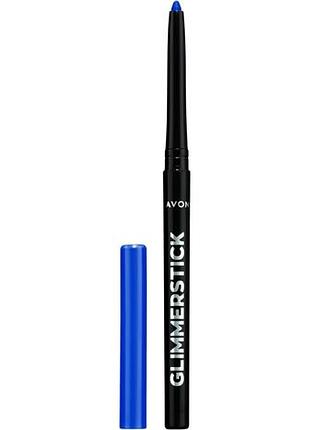 Механічний олівець для очей avon ultra colour glimmerstick azure blue/лазурно-блакитний