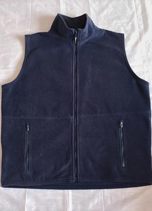 Теплый флисовый жилет/ безрукавка
