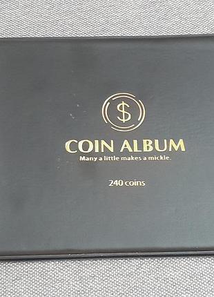 Стильний альбом для монет на 240 комірок