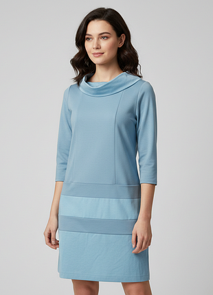 Платье светло-голубого цвета с карманами paquito pronto moda, италия