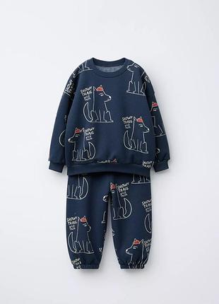 Костюм костюмчик спортивний утеплений джогери світшот zara