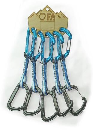 Fa відтяжка з карабінами neon express dy 10 mm 11 cm (5 шт) лучшая цена с быстрой доставкой по украине лучшая цена с быстрой