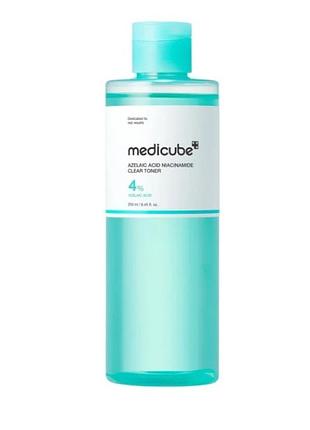 Тонер с азелаиновой кислотой и ниацинамидом medicube azelaic acid niacinamide clear toner 250 мл