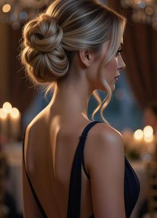 Женский шиньон-гулька на резинке (русый / темный блонд) – идеальные локоны