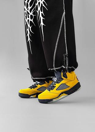 Nike air jordan 5 retro yellow 8