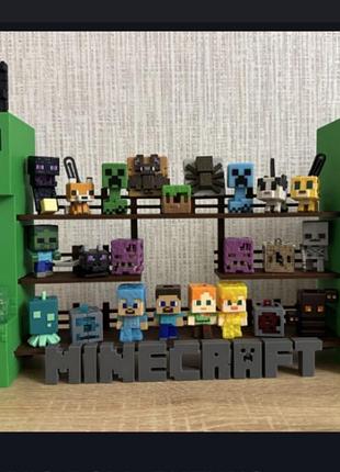 Стенд-підставка майнкрафт minecraft для фігурок kinder joy