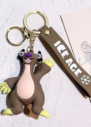 Силиконовый брелок фигурка сед ледниковый период sidney ice age на сумку рюкзак для ключей