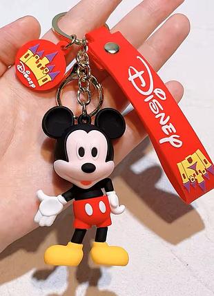 Силиконовый брелок фигурка мики маус mickey mouse на сумку рюкзак для ключей