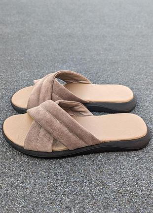 Мюллі 42,43,44 р шльопанці замшеві