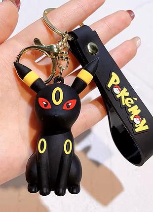 Силіконовий брелок фігурка покемон амбреон pokemon umbreon на сумку рюкзак для ключів
