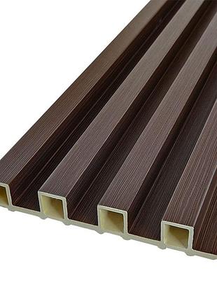 Рейка декоративная wpc стеновая 3000х165х23мм орех sw-00001535