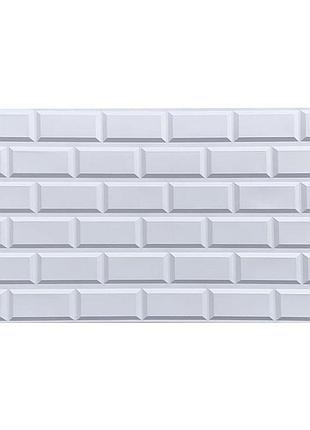 Декоративна пвх панель 960х480х4мм біла клінкерна цегла sw-00001431