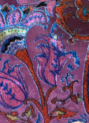 Кардиган накидка сеточка с набивным бархатистым рисунком, uk, m (3820)6 фото