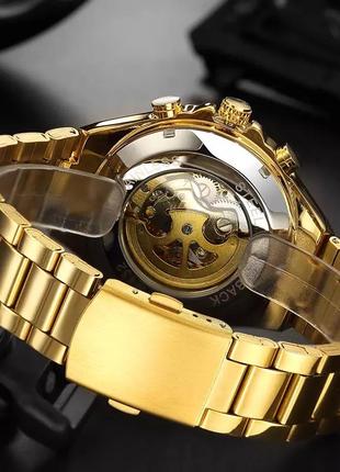 Мужские наручные механические оригинальные часы чоловічий годинник winner skeleton5 фото