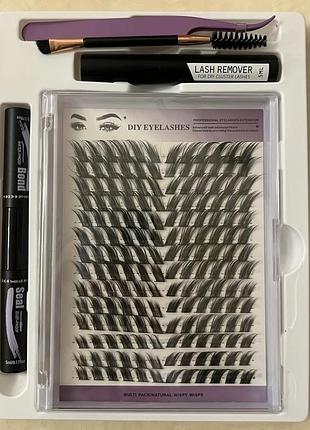 Накладні вії пучкові вії